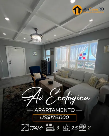 Amplio Apartamento Con Vista Al Mar Prox. A La Av. Ecológica