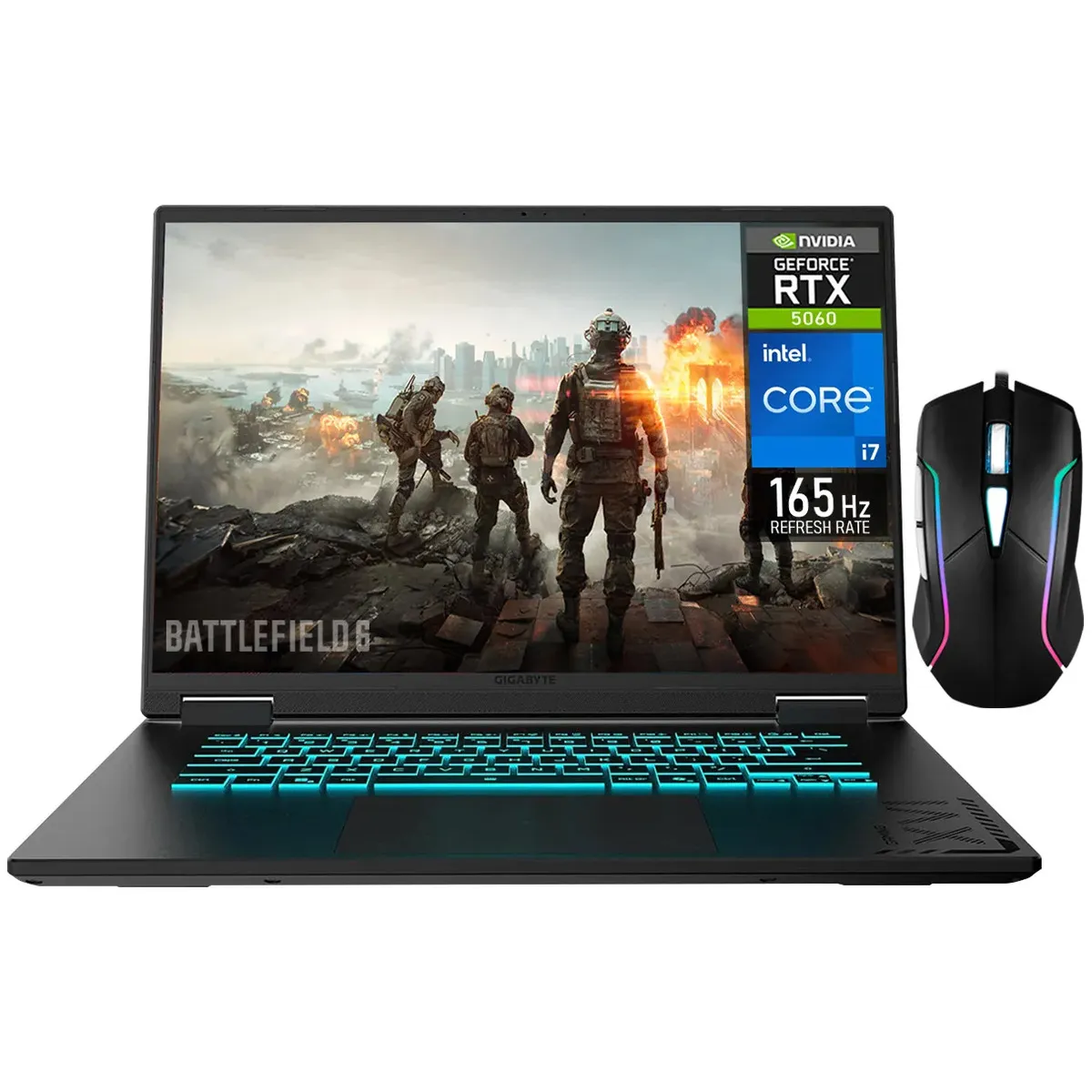 Laptop Gamer Gigabyte A16 con RTX 5060, Intel Core i7, 32GB RAM y 1TB SSD para Gaming