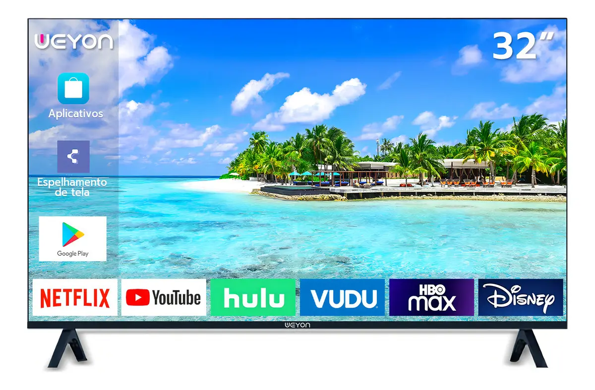 Smart Tv 32'' Led Hd Weyon Tv 60hz 32wdsnbx 100/240v