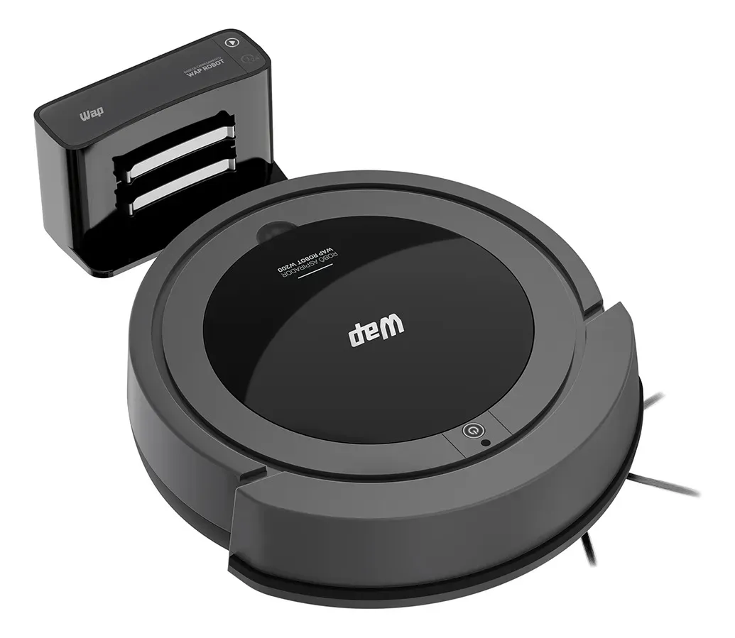 WAP Robô W200 Aspirador Robô 3 em 1 Varre Aspira Passa Pano Bivolt