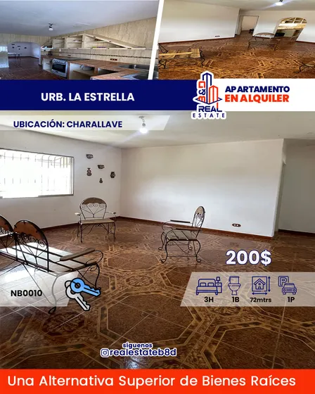 Apartamento En Alquiler Urb. La Estrella 2da Etapa- Charallave