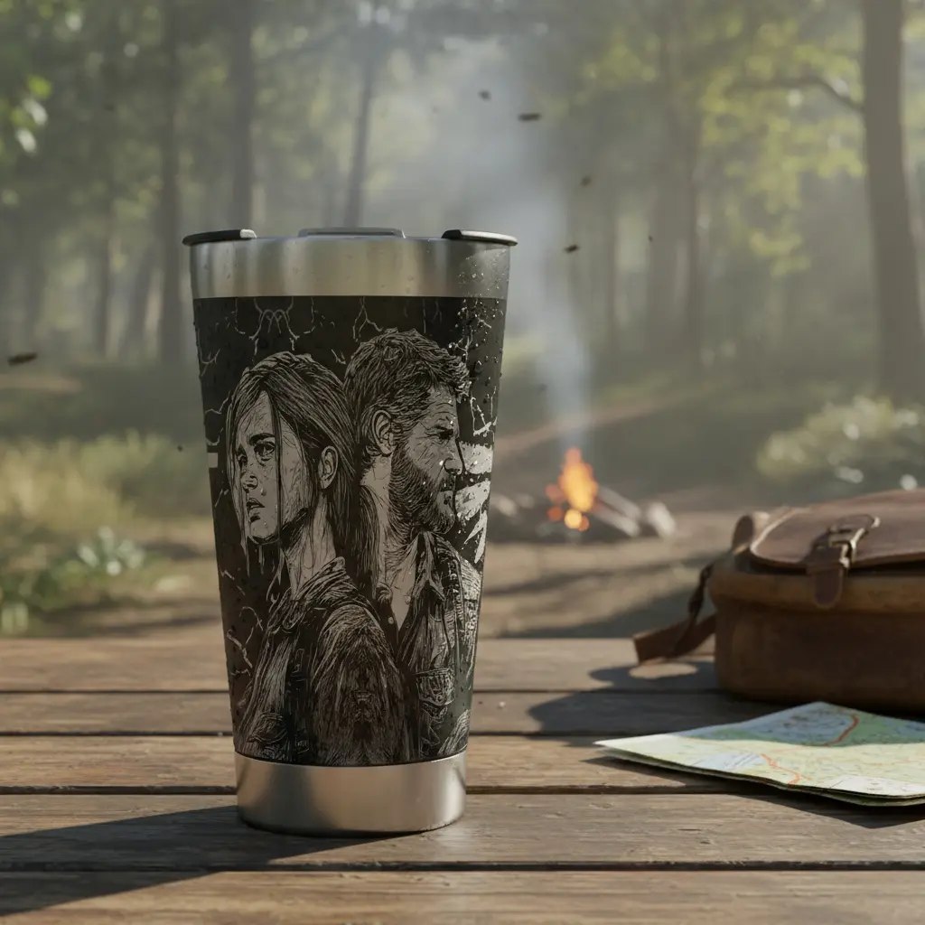 Copo Térmico The Last Of Us 473ml Personalizado com Gravação a Laser Exclusiva