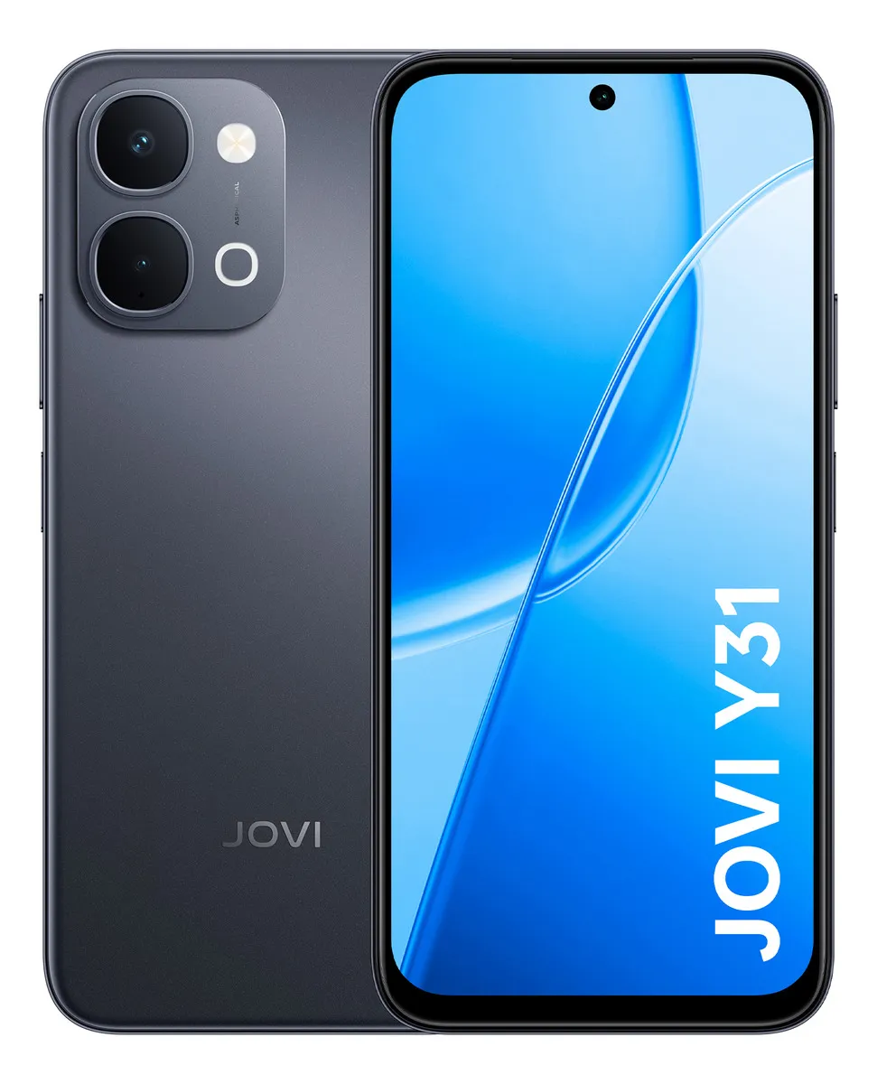 Smartphone Jovi Y31 256gb 8+8gb Ram Câmera 50mp Bateria 7200mah - Preto