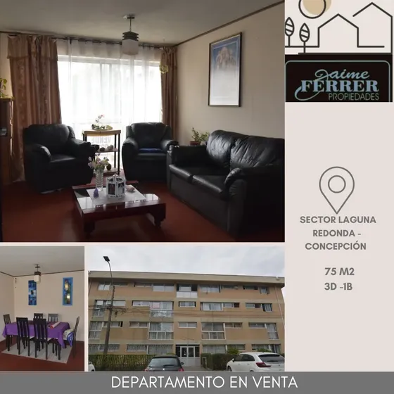 Departamento En Venta En Sector Residencial Laguna Redonda.
