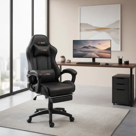 Cadeira Gamer Streamer Ergonomica Confortável Reclinável Top