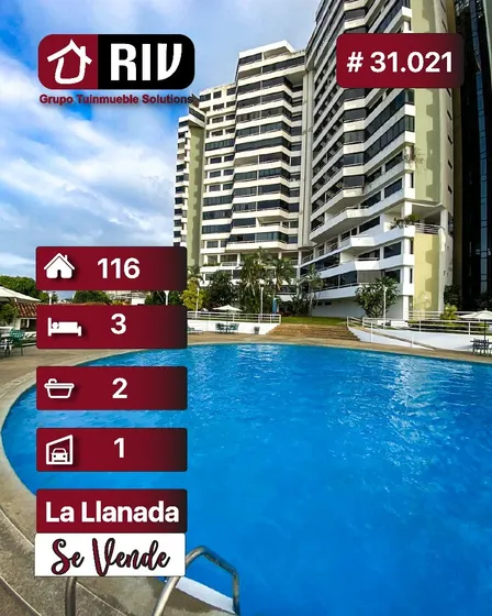 Venta - Apartamento Semi-amoblado En La Llanada, Estado La Guaira.