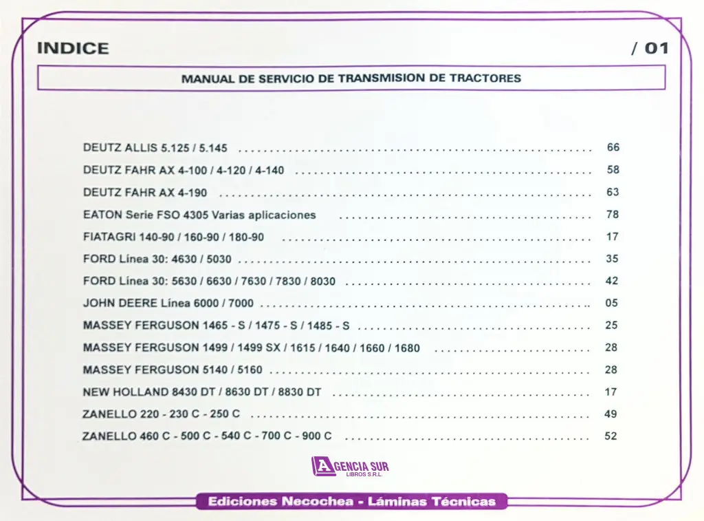 Manual de Servicio TRANSMISIÓN de TRACTORES 1