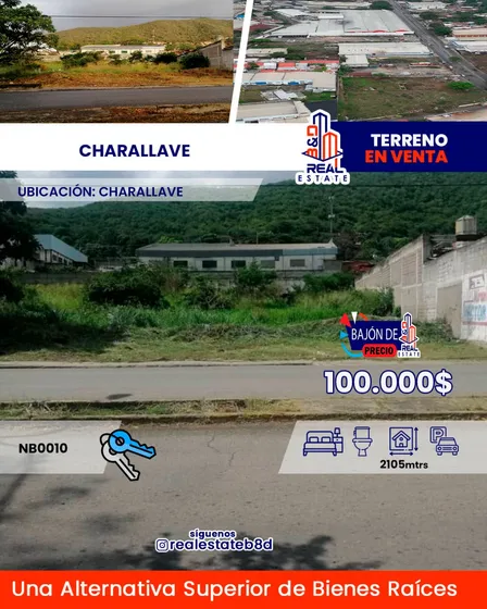 Terreno En Venta Charallave