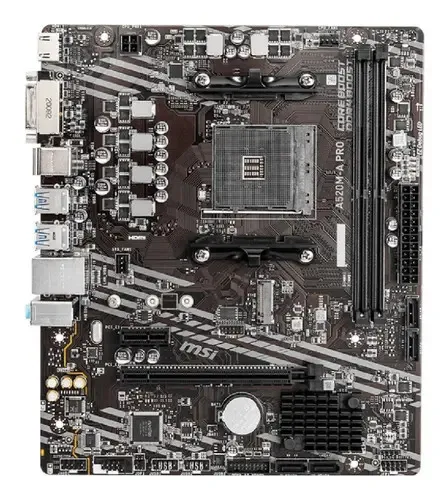 Placa-mãe Msi A520m-a Pro Am4 Matx Ddr4 Hdmi Dvi M.2
