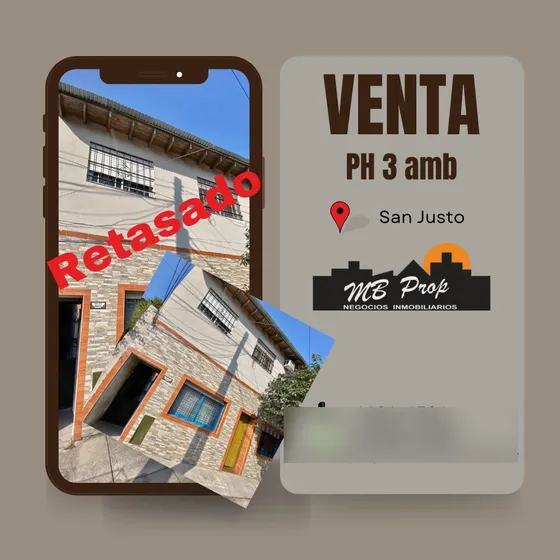 ¡oportunidad! Ph De 3 Ambientes En San Justo. Ideal Inversión O Primera Vivienda. Financiación. ¡valor Único!