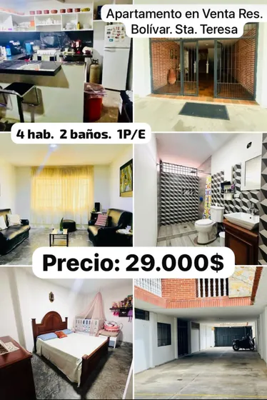 Apartamento En Venta En Santa Teresa Barrio Bolivar /im