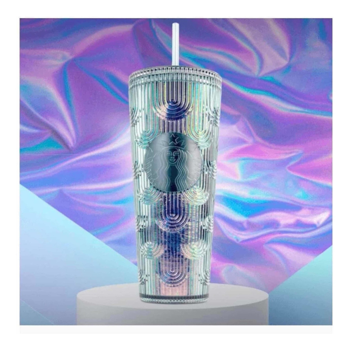 Vaso Starbucks Tornasol Sirena Escamas 710ml Tumbler Envío Gratis
