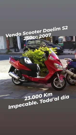 Daelim S2 250 Cc Excelente Estado, Titular, Todo Al Dia..