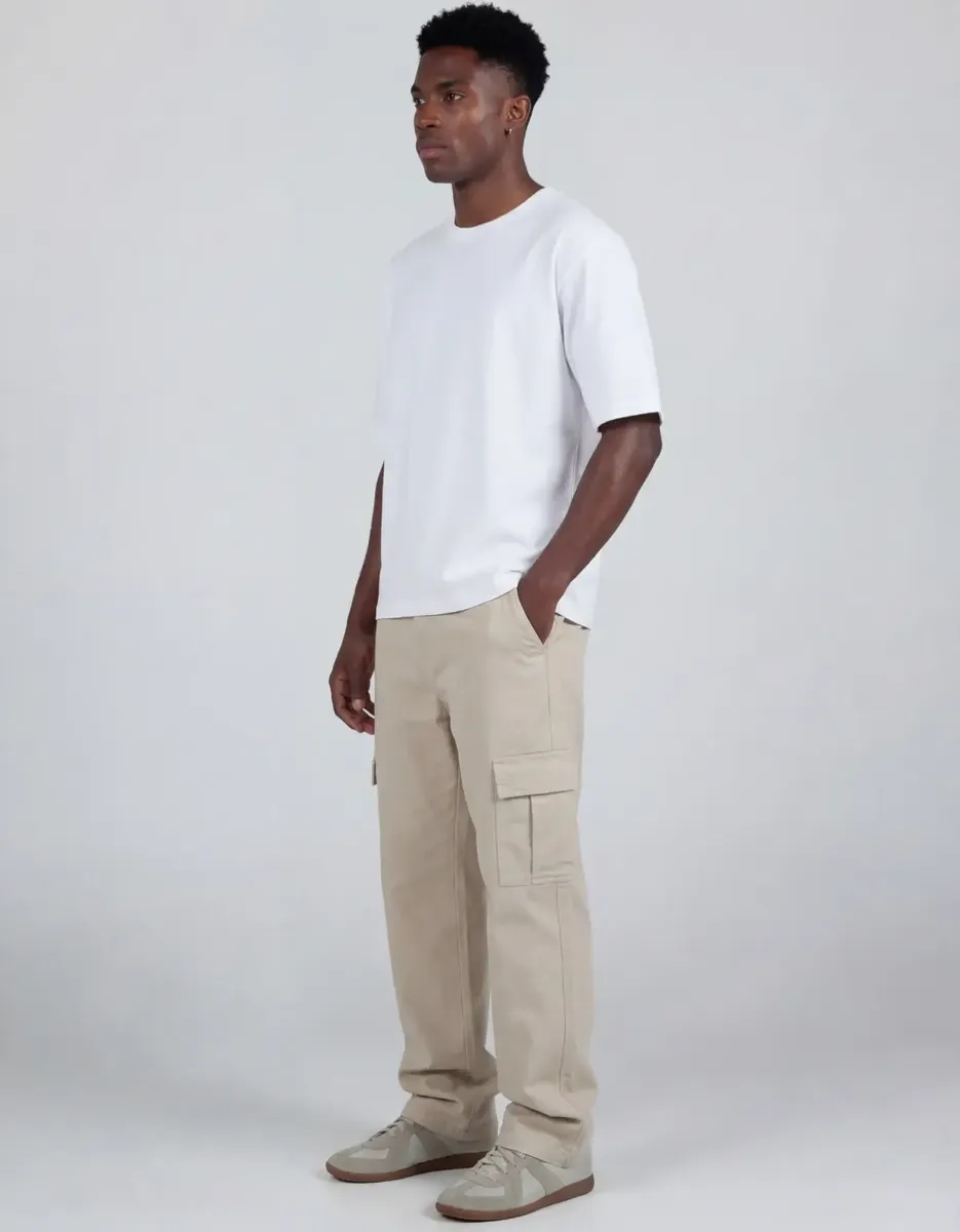 Calça Cargo Premium Masculina Sarja 100% Algodão Skatista