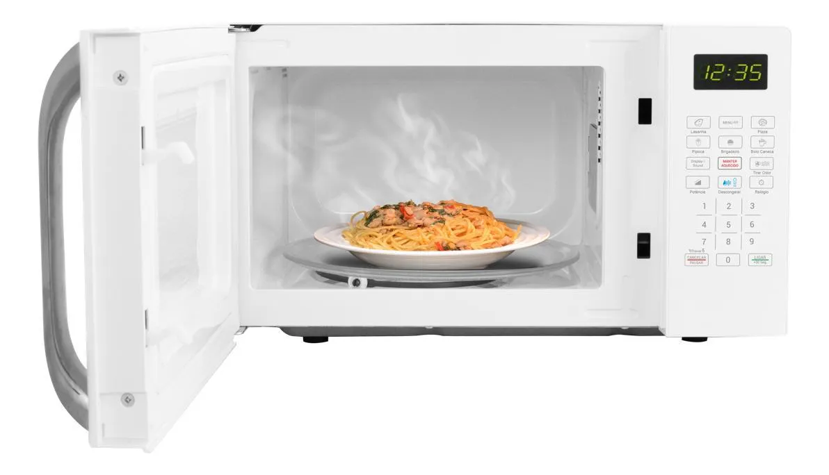 Micro-ondas Philco 20L Branco Pintura Limpa Fácil PMO23B - Imagem 4