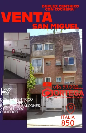 3 Ambientes En Duplex Con Cochera Y Baulera Oportunidad