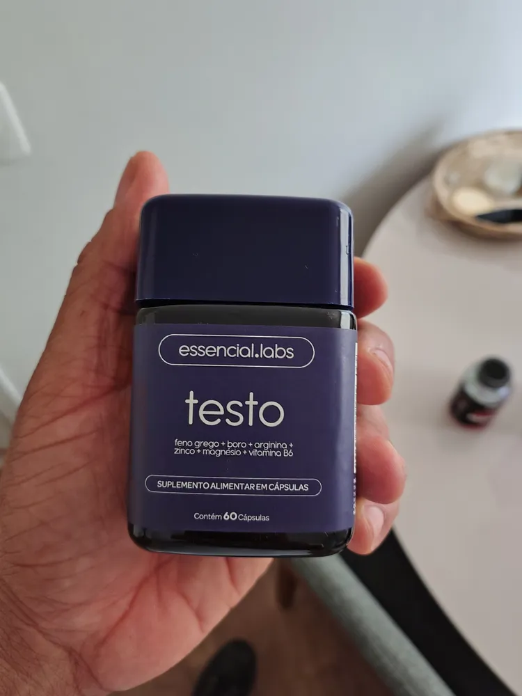 TESTO ESSENCIAL - Fórmula Exclusiva com Feno Grego, Boro, Arginina, Zinco, Bisglicinato e Vitamina B6 - 60 Cápsulas - Imagem 3