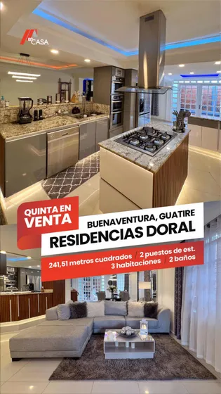 Casa En Venta Buenaventura Doral. 242 Mts2. Negociable