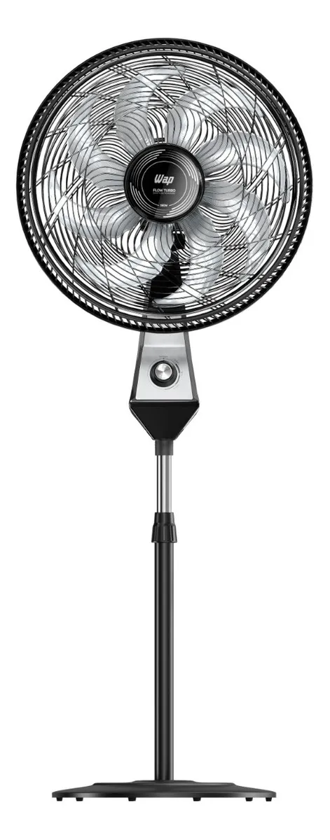 Ventilador de Coluna Silencioso WAP Flow Turbo 180W 8 Pás com Ajuste de Altura e 3 Velocidades