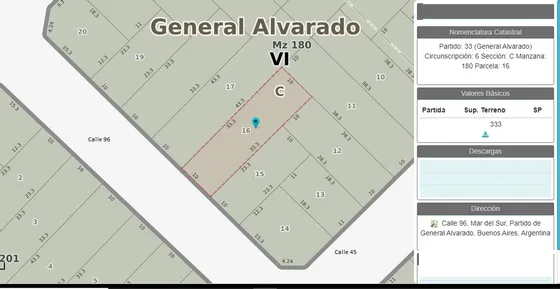 Lote A 18 Cuadras Del Mar Costa Atlántica Mar Del Sur U$s 4200