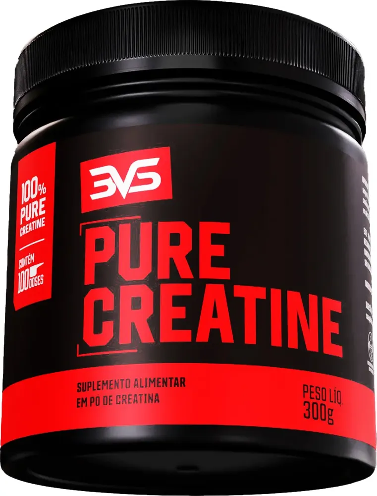 Creatina 100% Pura Monohidratada 300g - Fórmula Exclusiva Com Insumos Importados (100 Doses)