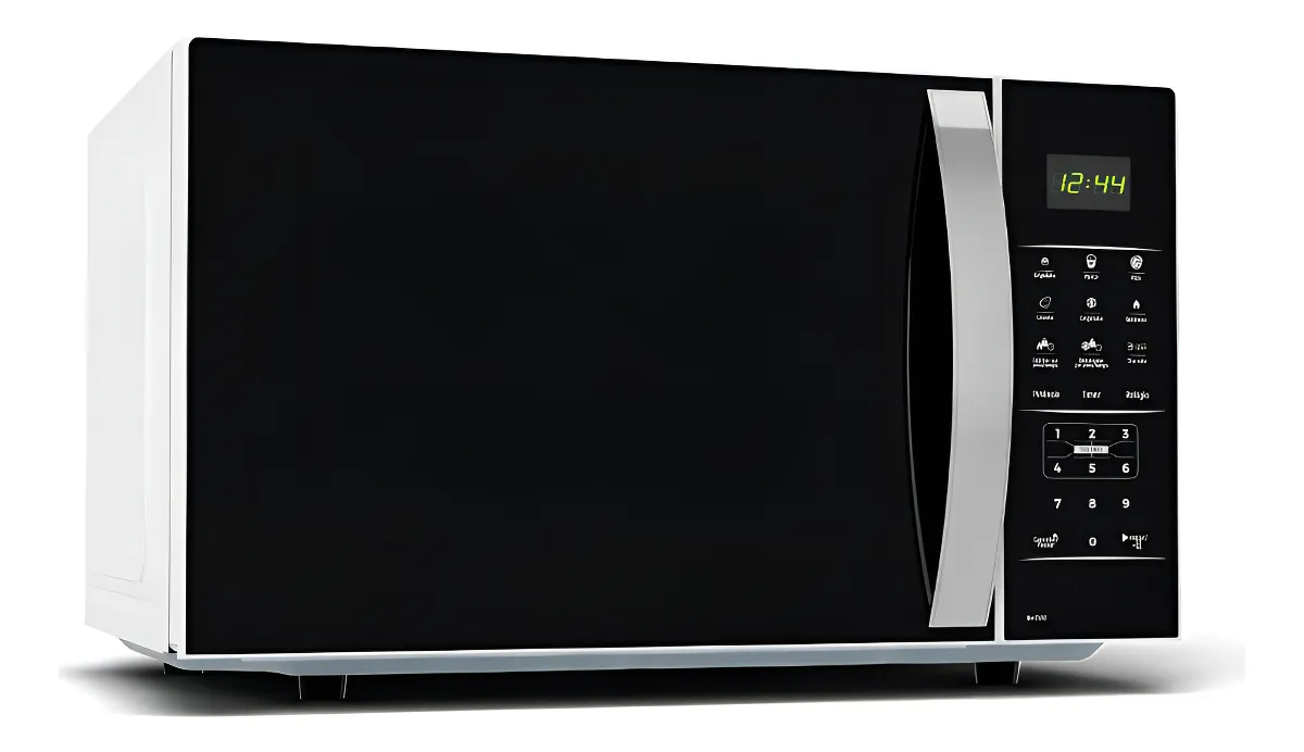 Micro-ondas Britânia BMO38 33 Litros Limpa Fácil Painel Digital 1400W branco com detalhe preto