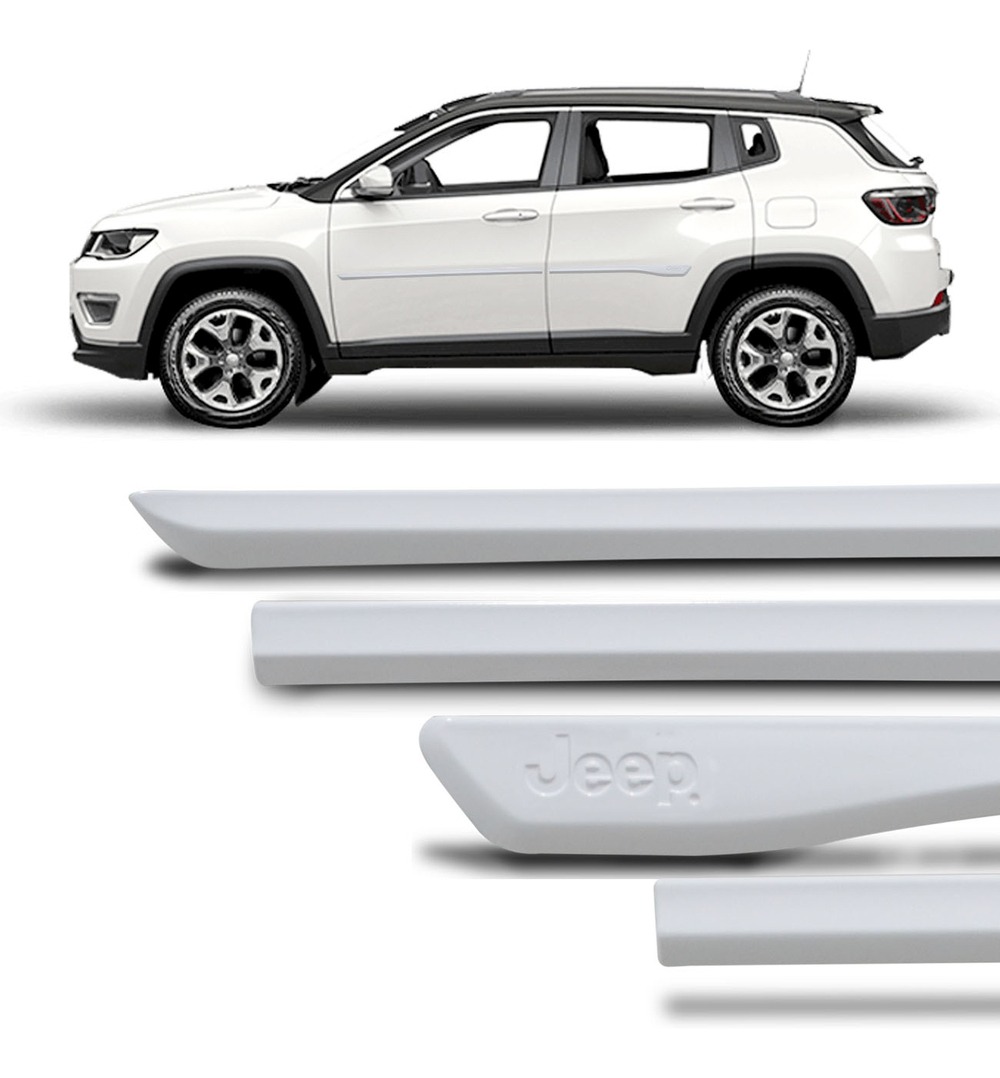 Friso Lateral Original Compass 2017 2018 2019 2020 Branco | Mercado Livre