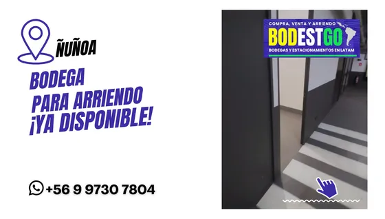 Oportunidad Arriendo Bodega Vicuña Mackenna 1290, Ñuñoa