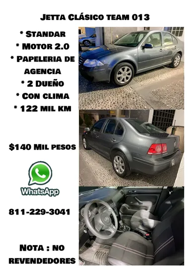 Volkswagen Jetta Clásico 2.0 Cl Team Mt