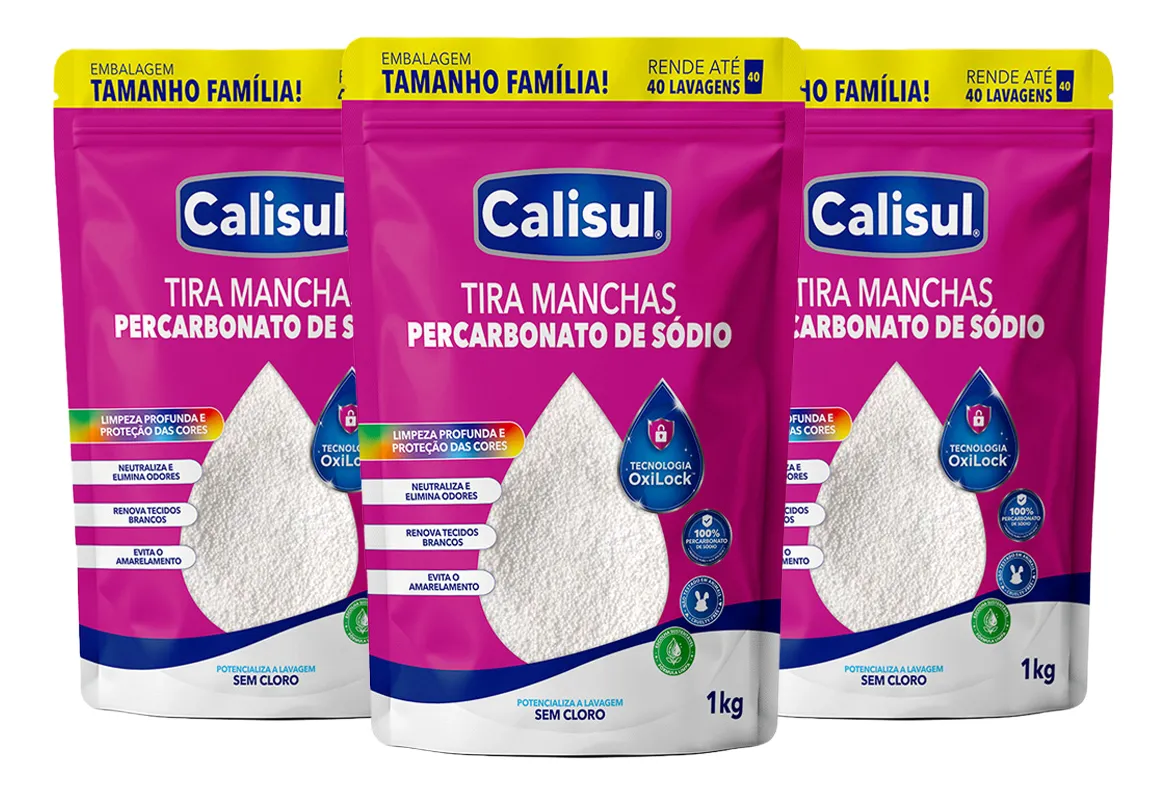 Percarbonato De Sódio Limpador Clareador Tira Manchas - 3kg