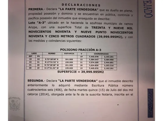 Terreno En Venta En La Azufrosa, Ramos Arizpe, Coahuila De Zaragoza