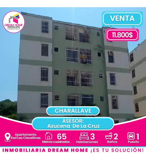 Apartamento Las Juajuitas, Residencias Las Clavellinas 1 -charallave 