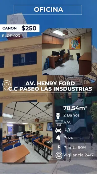 Leandro Araque Inzitu Realtors Alquila Oficina Amoblada En El Cc Paseo Las Industrias