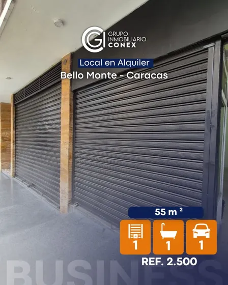 Se Alquila Local Comercial 55,30 M2 1b/1p Bello Monte