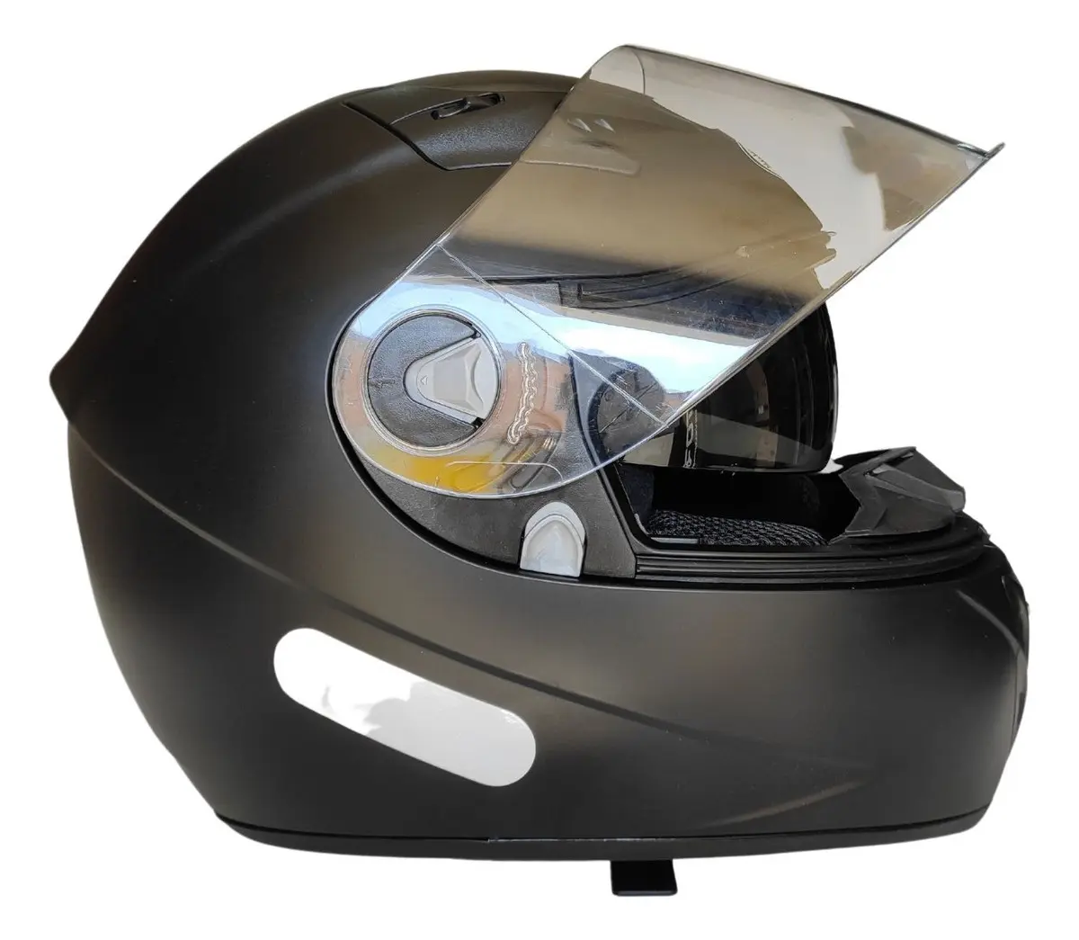 Capacete Fechado Ebf Xtroy Solid Com Óculos Solar Interno Cor Preto Fosco Tamanho do capacete 56