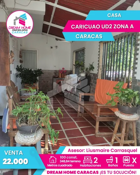 En Venta Casa Ubicada En Caricuao Ud2 Zona A.