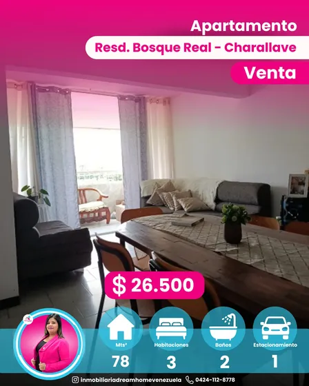 Apartamento En Venta Residencias Bosque Real - Charallave