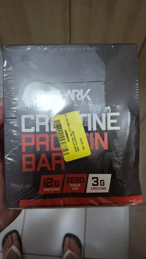 Creatine Protein Bar 12 Un 45g Dark Lab Sabor Ninho