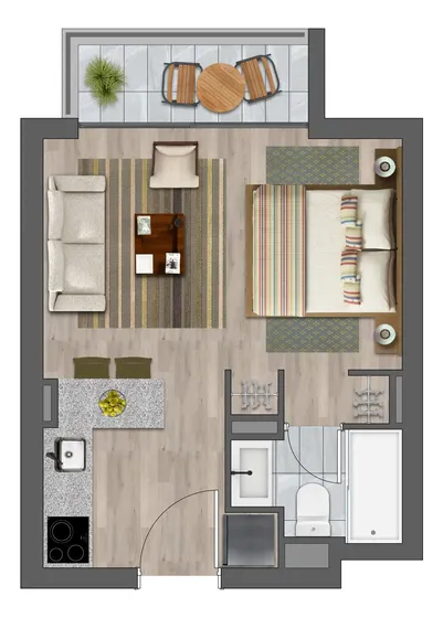 Pedro Alarcón 932 - Departamento Studio, San Miguel
