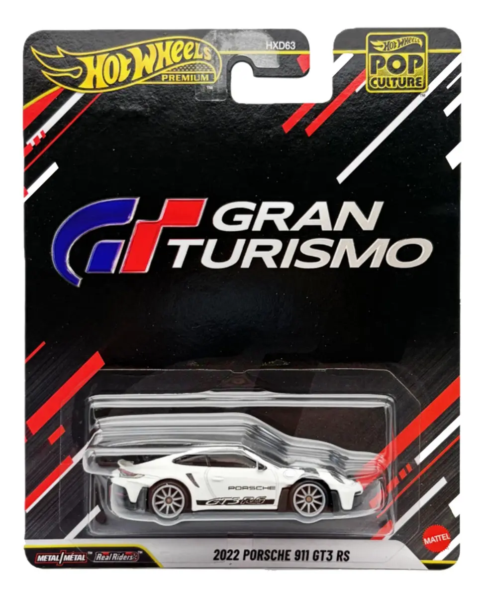 Hot Wheels Premium Gran Turismo 2022 Porsche 911 Gt3 Rs Branco