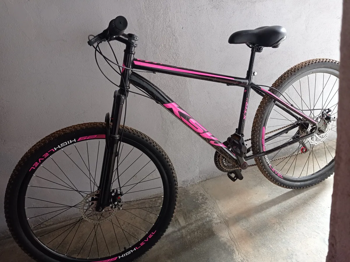Bicicleta Aro 29 Aço Carbono Ksvj Freios Disco Suspensão 21v