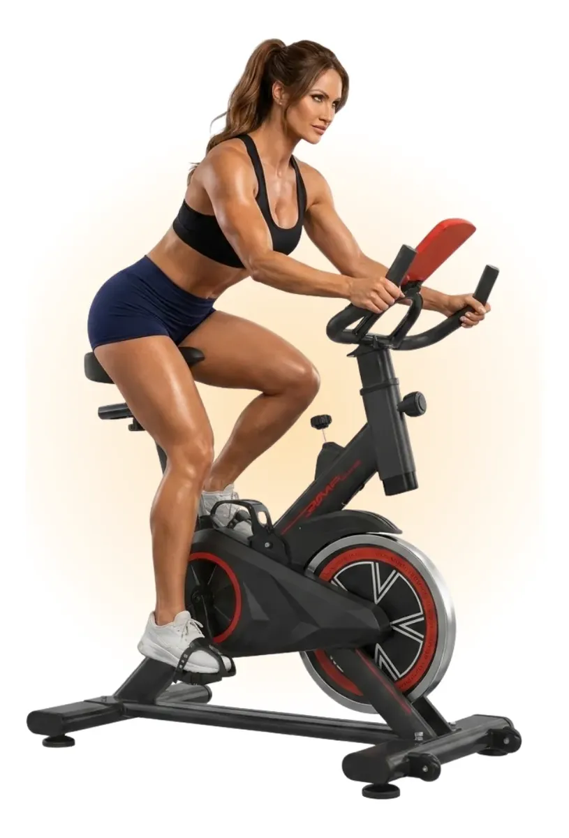Bicicleta Ergométrica Spinning Cardio E Musculação Preto E Vermelho Nao Se Aplica
