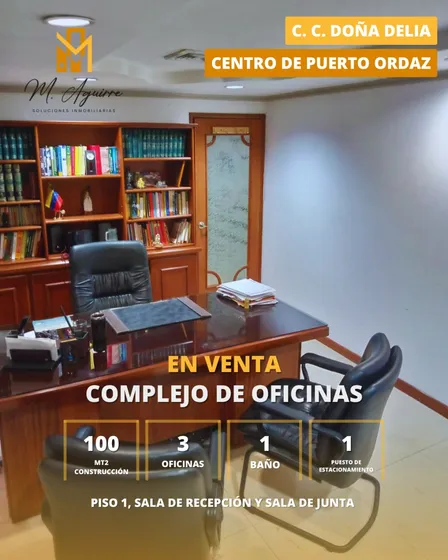 Complejo De Oficinas En Venta, C.c. Doña Delia, Centro De Puerto Ordaz