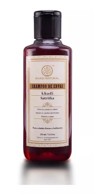 Shampoo Khadi Natural Ayurvédico Satritha Casa Da Índia | MercadoLivre