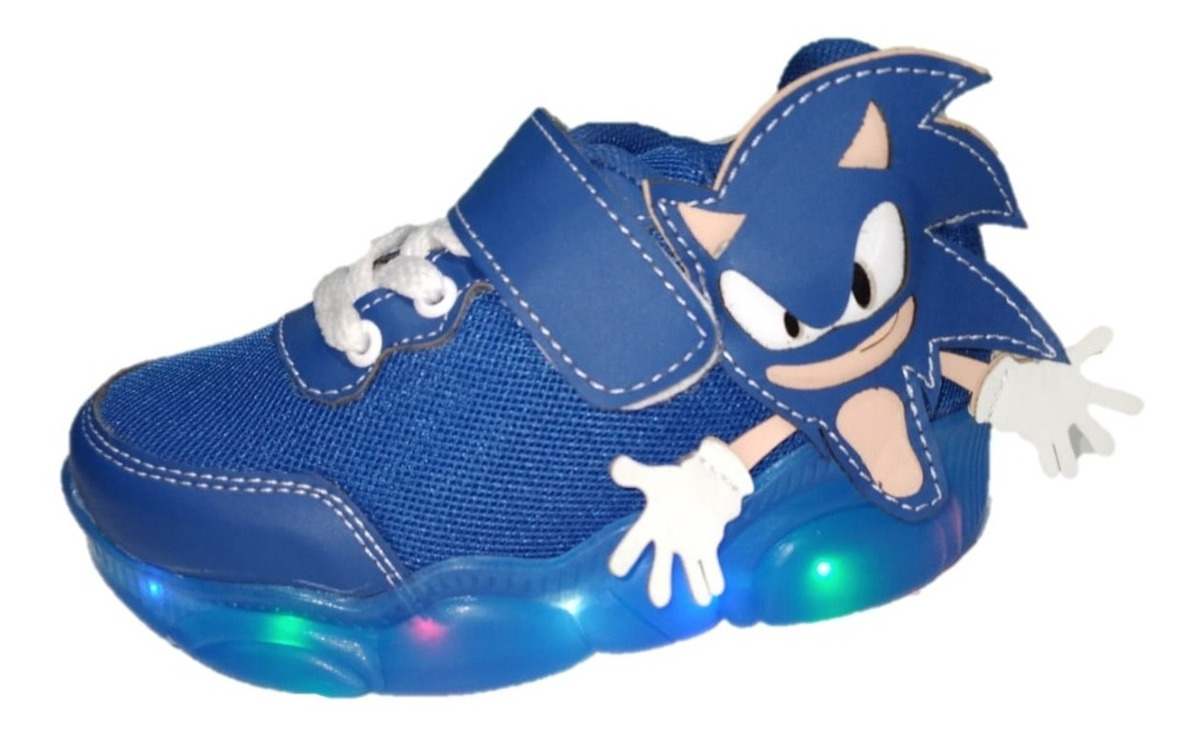 Tenis De Niño Sonic Con Luz Led | Mercado Libre