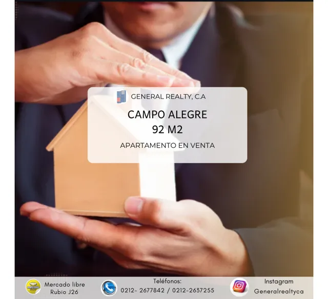 Apartamento En Venta Campo Alegre 92m2