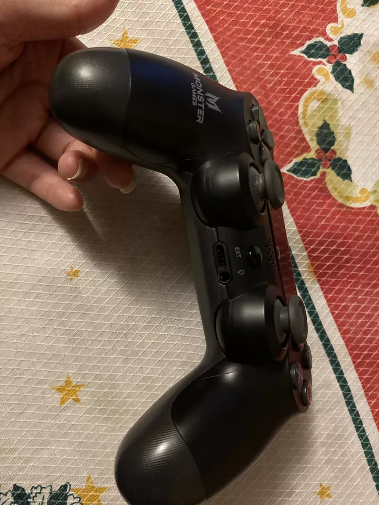 Control joystick inalámbrico Monster Games Double shock compatible con PS4  negro