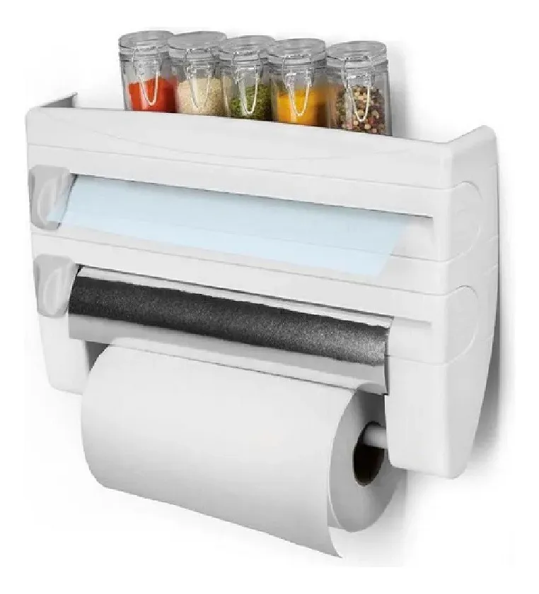 Dispensador De Rollos De Cocina 4 En 1
