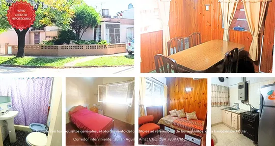 Casa De 3 Ambientes  Apta Crédito  En Loma Hermosa