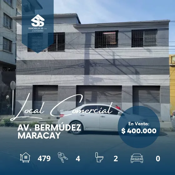 Local Comercial En Venta - Av. Bermudes, Maracay 